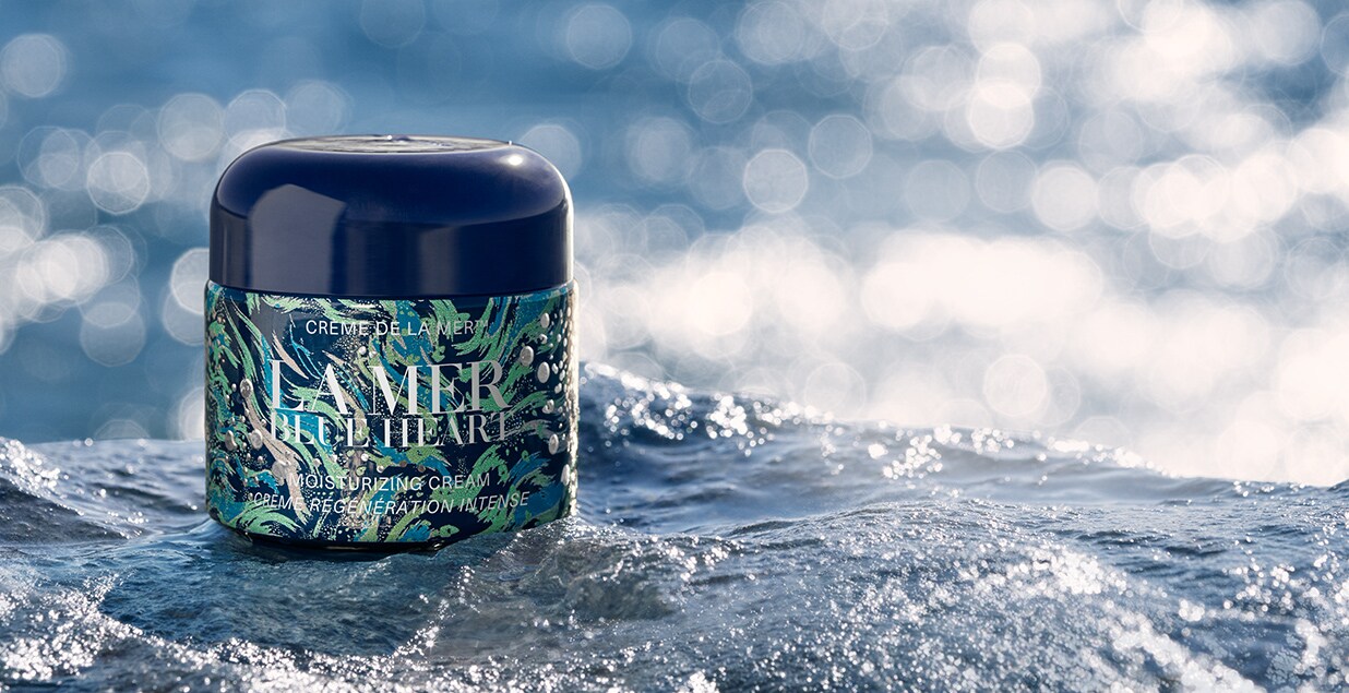 Limitierte Edition der Blue Heart Crème de la mer
