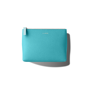 Luxuriöse türkise Kosmetiktasche